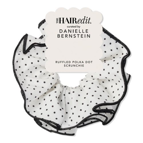 Ruffled Polka Dot Oversized Scrunchie by Danielle Bernstein - The Hair Edit | Ulta Beauty | Ulta