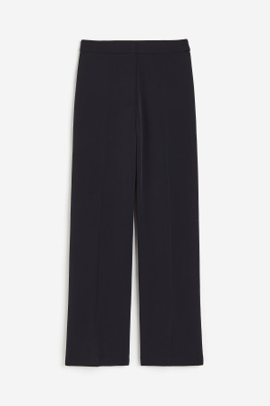Wide trousers - black | H&M (UK, MY, IN, SG, PH, TW, HK)