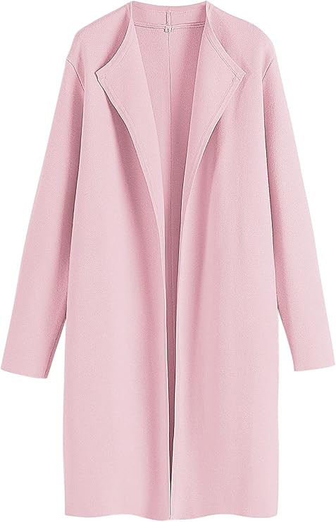 ANRABESS Women's Casual Long Sleeve Classy Draped Open Front Jackets Long Knitted Cardigan Sweate... | Amazon (US)