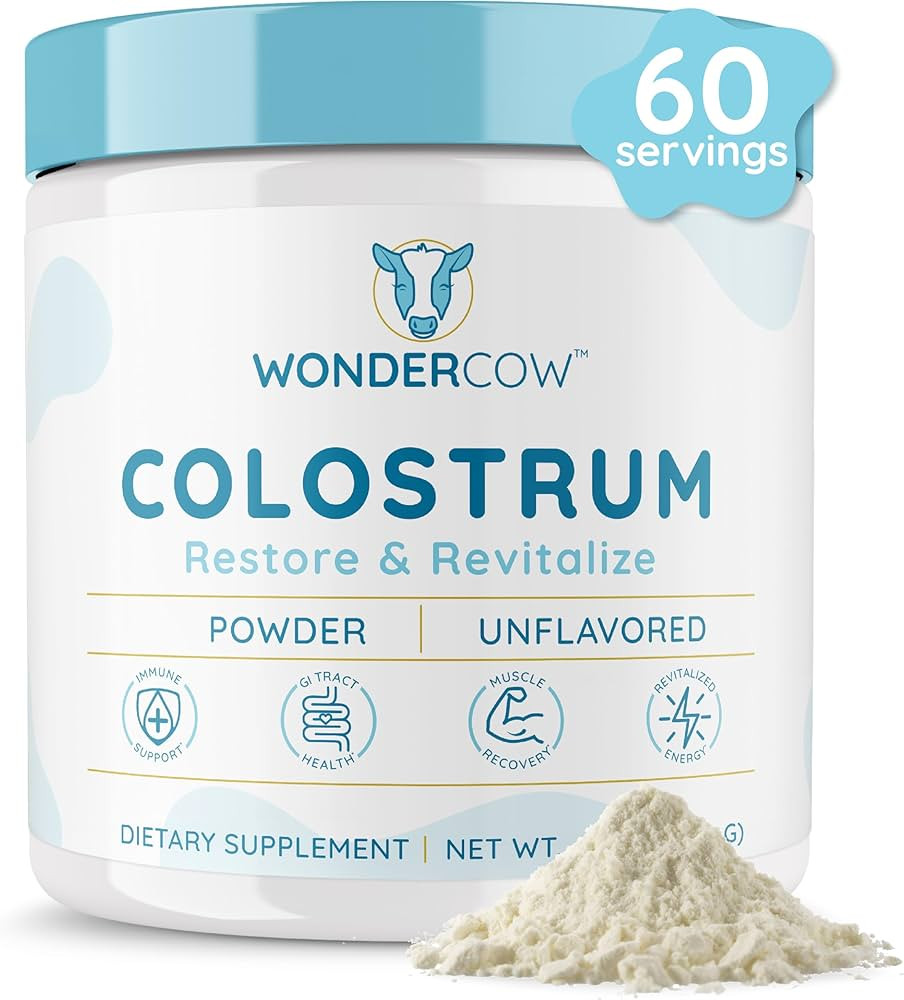 WonderCow Colostrum Supplement Powder for Gut Health, Immune Support, Muscle Recovery & Wellness ... | Amazon (US)