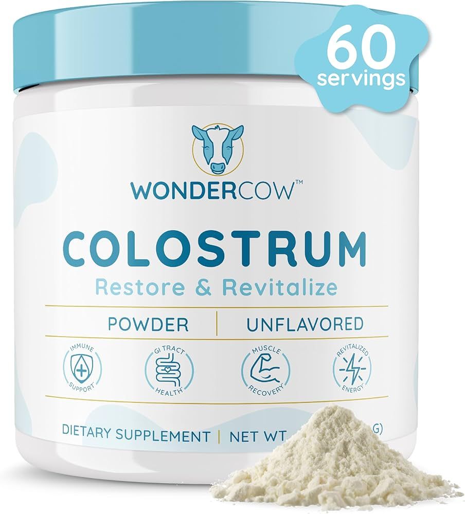 WonderCow Colostrum Supplement Powder for Gut Health, Immune Support, Muscle Recovery & Wellness ... | Amazon (US)
