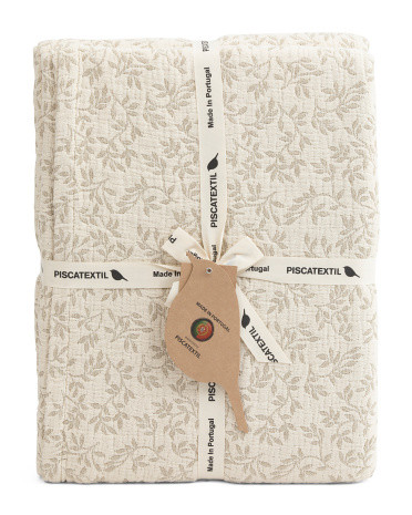 Made In Portugal Textured Birds Layering Blanket | TJ Maxx