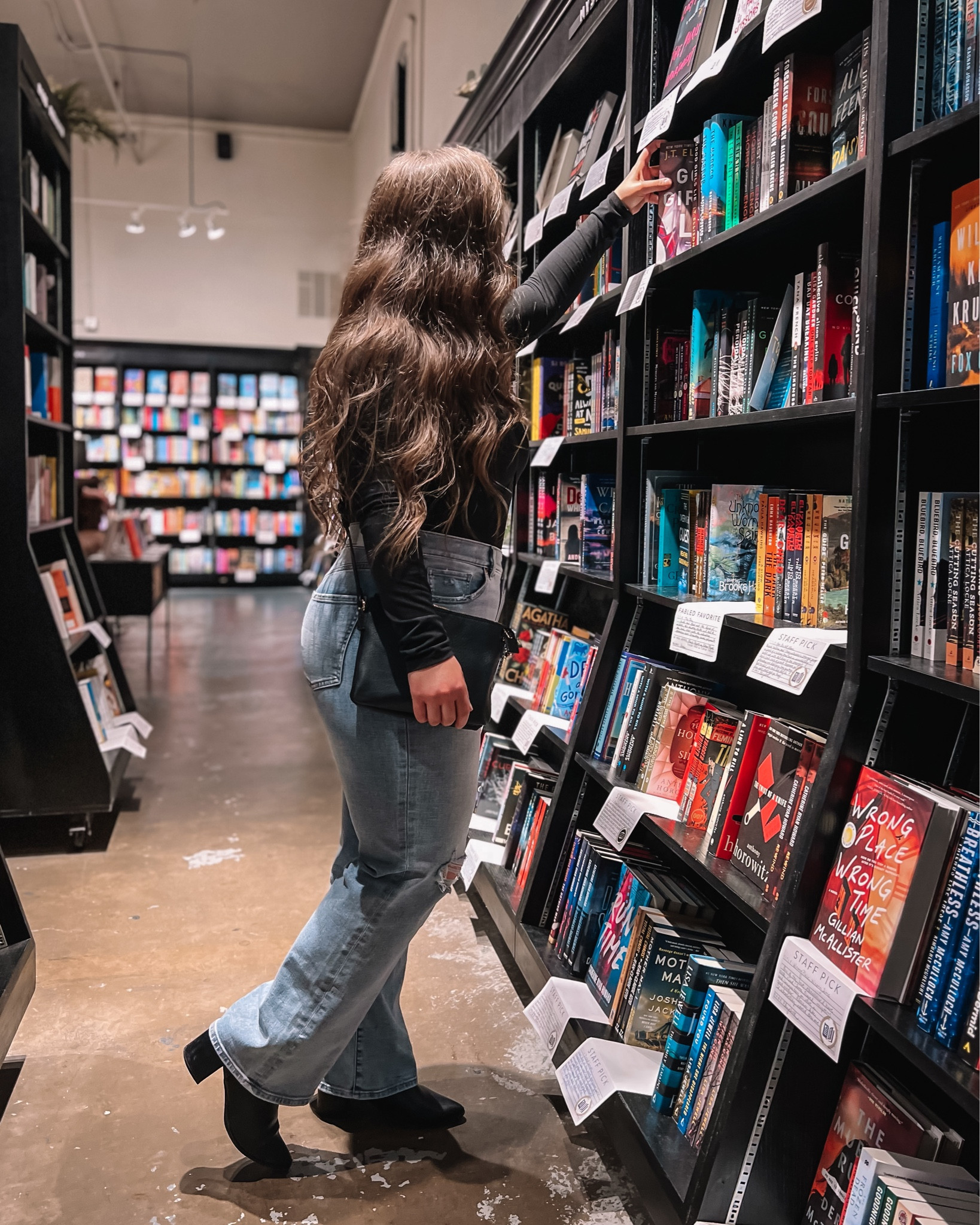 My whole outfit is 40% off right now! Mock neck top, wide leg jeans, black boots, crossbody purse 

#LTKunder100 #LTKcurves #LTKsalealert