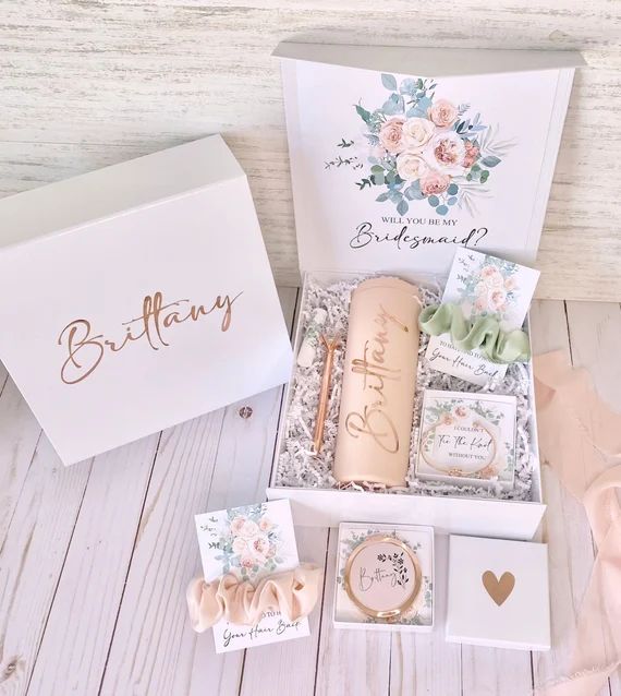 Bridesmaid Proposal Gift Box Set | Personalized Bridesmaid Gifts | Bridal Party Gifts | Bachelore... | Etsy (US)