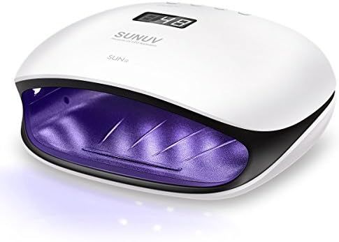 SUNUV 48W UV LED Light Lamp Nail Dryer for Gel Polish with Auto Sensor Professional Nail Art Tools S | Amazon (US)