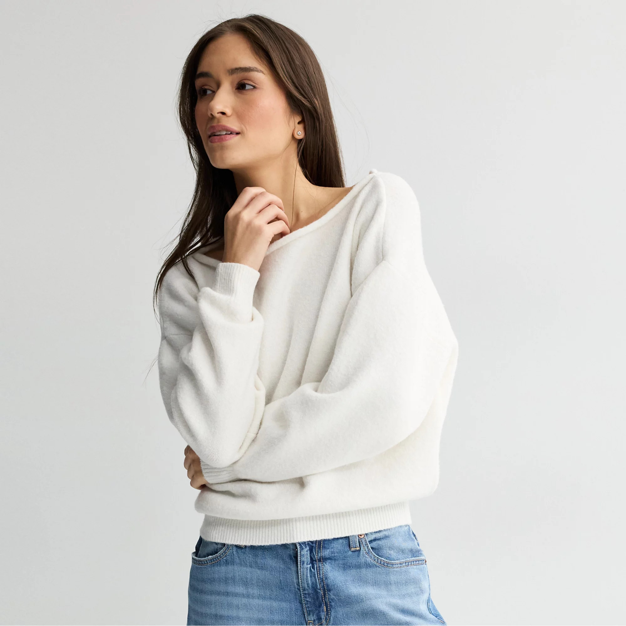 Juniors' SO\u00ae Off Shoulder Sweater | Kohl's