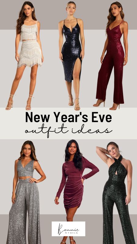 NYE Outfit Ideas 🖤 Can’t decide what to wear for your New Year’s Eve party? These sequin jumpsuits and velvet dresses are the perfect pieces to steal the show! Order soon to make sure they arrive in time! NYE Dress | NYE Outfit | Midsize NYE Outfit Ideas | Jumpsuit | Two Piece Set | Holiday Outfit Ideas | New Year’s Eve Outfits

#LTKHoliday #LTKstyletip #LTKunder100