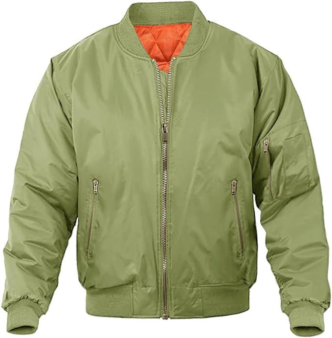 MAGNIVIT Men's Bomber Jacket Casual Fall Winter Military Jacket and Coats Outwear | Amazon (US)