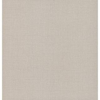 York Wallcoverings Linen Gesso Weave Beige Textured Non-pasted Vinyl Wallpaper Roll 5982 - The Ho... | The Home Depot