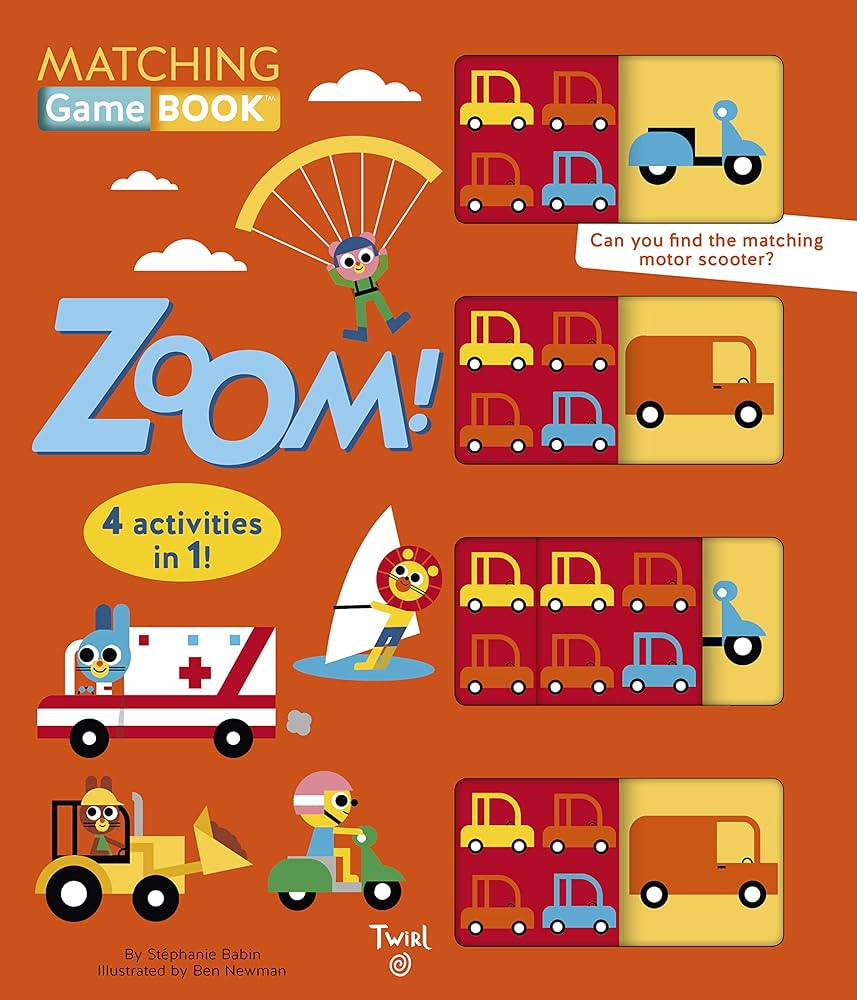 Matching Game Book: Zoom!: 4 Activities in 1! (TW Matching Game Book, 2) | Amazon (US)