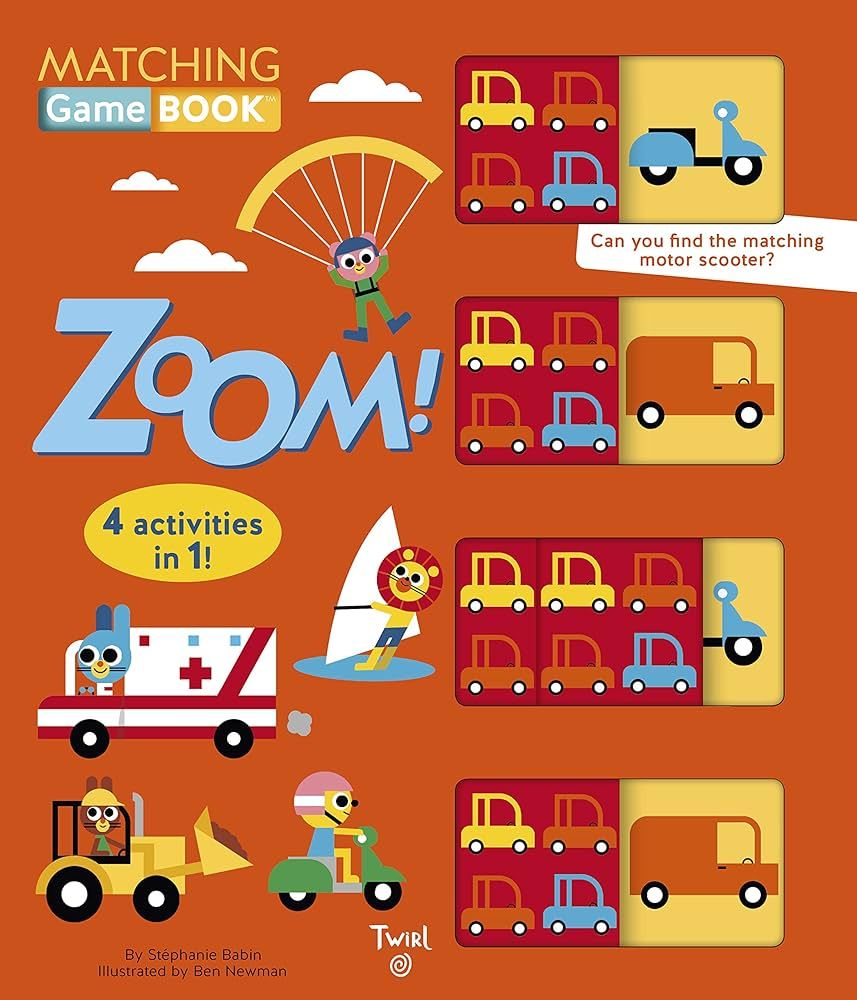 Matching Game Book: Zoom!: 4 Activities in 1! (TW Matching Game Book, 2) | Amazon (US)