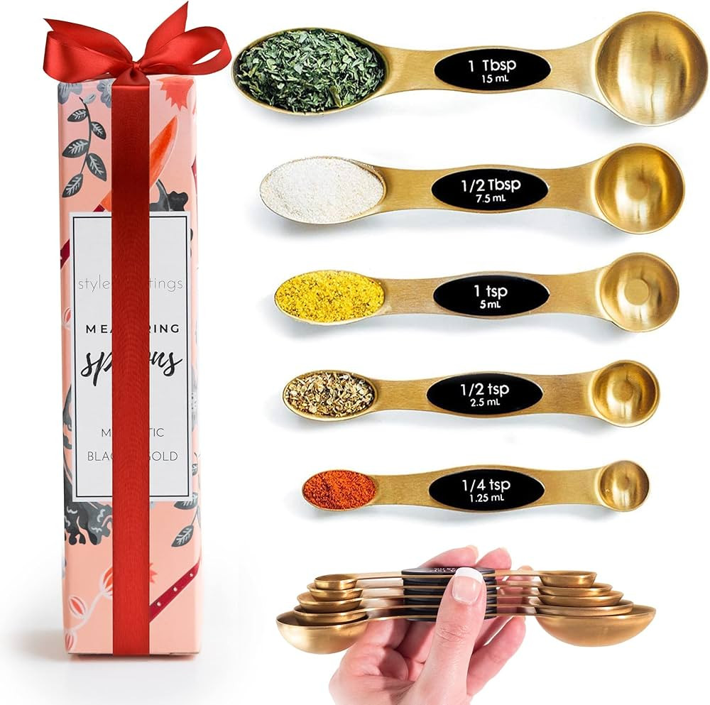 Magnetic Measuring Spoons Set - Stainless Steel Measuring Spoons - Magnetic Measuring Spoon Set, ... | Amazon (US)