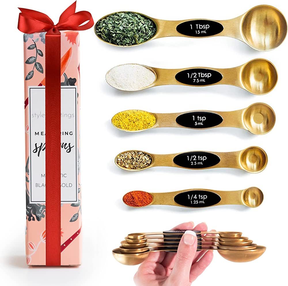 Magnetic Measuring Spoons Set - Stainless Steel Measuring Spoons - Magnetic Measuring Spoon Set, ... | Amazon (US)