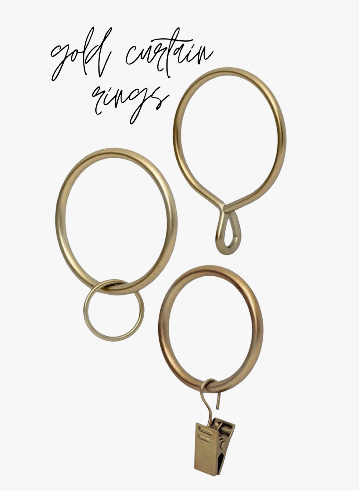 My favorite gold curtain rings ✨

#LTKhome