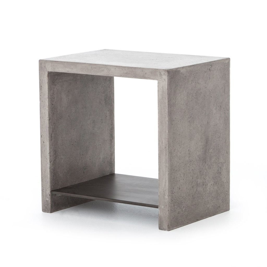 Hugo End Table in Dark Grey – BURKE DECOR | Burke Decor