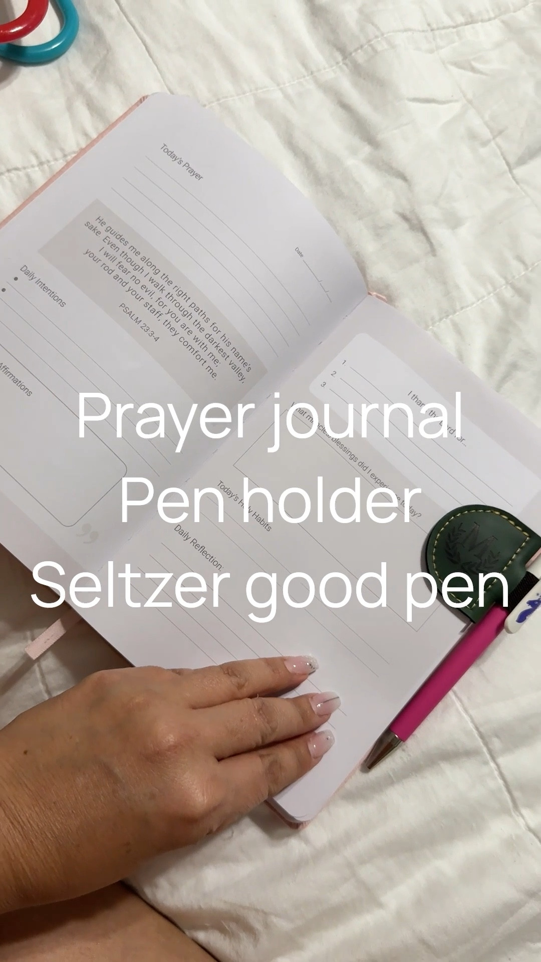 Great way to get your day started with purpose and routine with this journal. I adore this pen holder because I can hold my place and it does hold through the cover itself if I decide to put it that way, the pen is sustainable product from seltzer goods.

#LTKFindsUnder50 #LTKmorningroutine #LTKGiftGuide