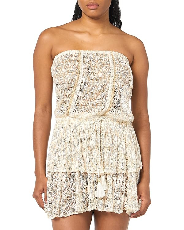 Ramy Brook Women's Standard Hanna Strapless Chevron Mini Dress | Amazon (US)