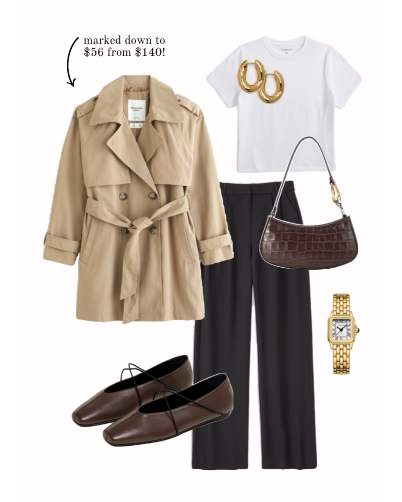Classic neutral outfit with a timeless trench coat — on major sale! I wore mine multiple times while traveling abroad  


trench coat outfit, neutral outfit ideas, chic everyday outfit, work outfit for women, office outfit inspo, classic style outfit, capsule wardrobe essentials, wide leg trousers outfit, white tee outfit, brown ballet flats, minimalist outfit, elevated basics, fall outfit ideas, spring outfit layering, casual chic outfit, timeless fashion look, everyday outfit idea, walk the town outfit, travel abroad ootd, Italy day time outfit 

#LTKSaleAlert #LTKTravel