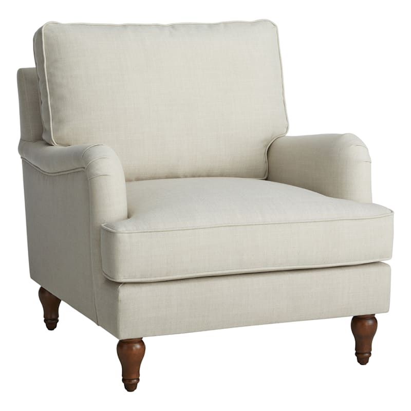 Rogan Accent Chair, Taupe | At Home