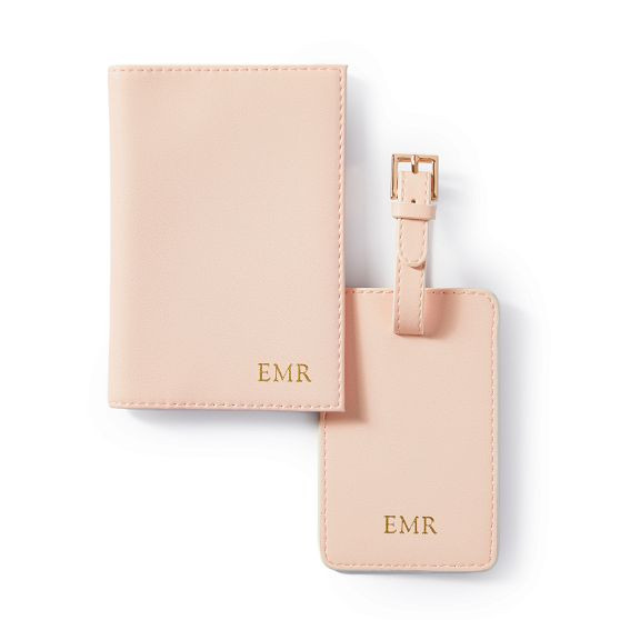 Fillmore Vegan Leather Luggage Tag and Passport Case | Mark and Graham