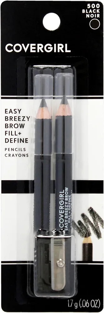COVERGIRL - Easy Breezy Brow Fill + Define Brow Pencil, Sharpener Included, Long-Lasting, Deeply ... | Amazon (US)