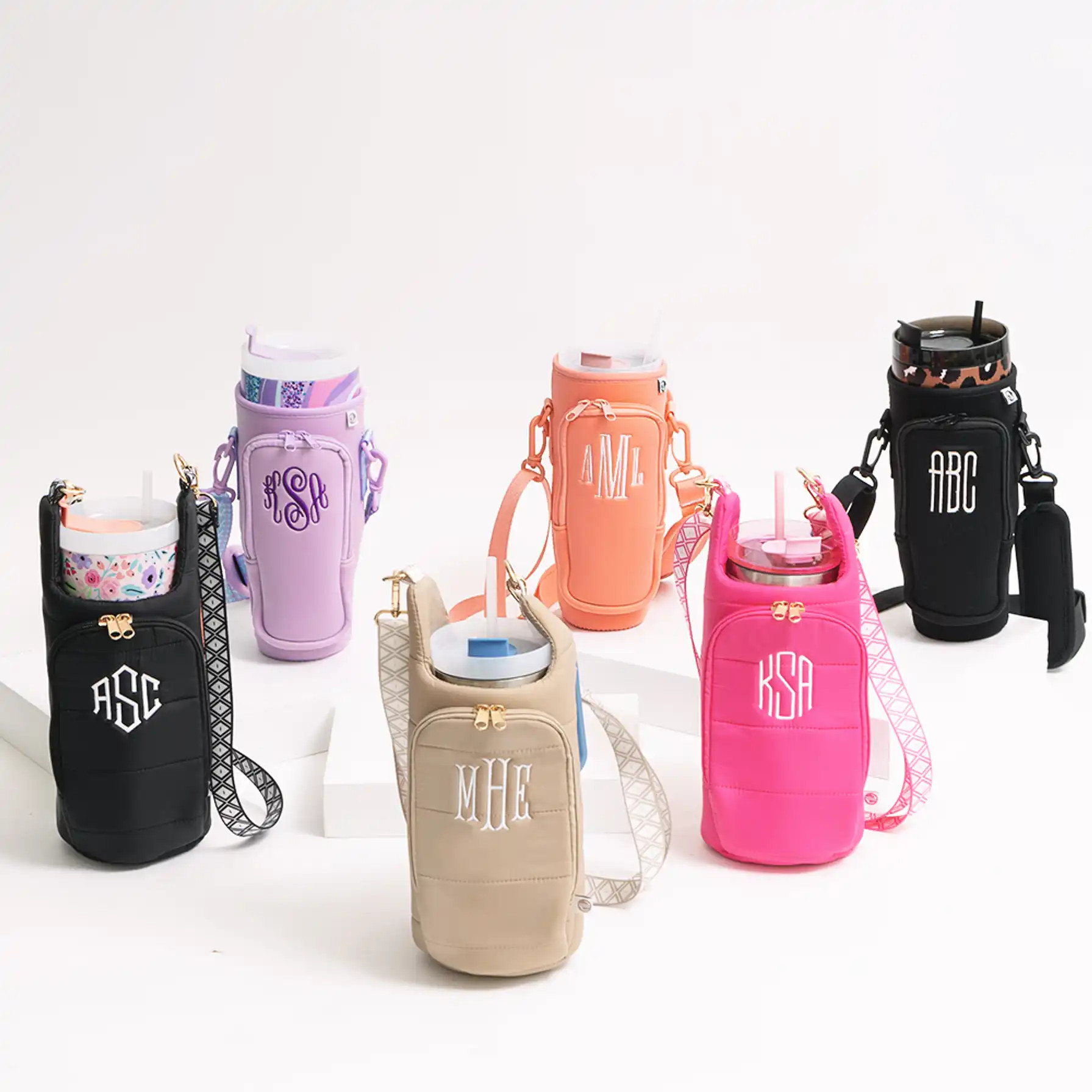 Monogrammed Water Bottle Holder | Marleylilly