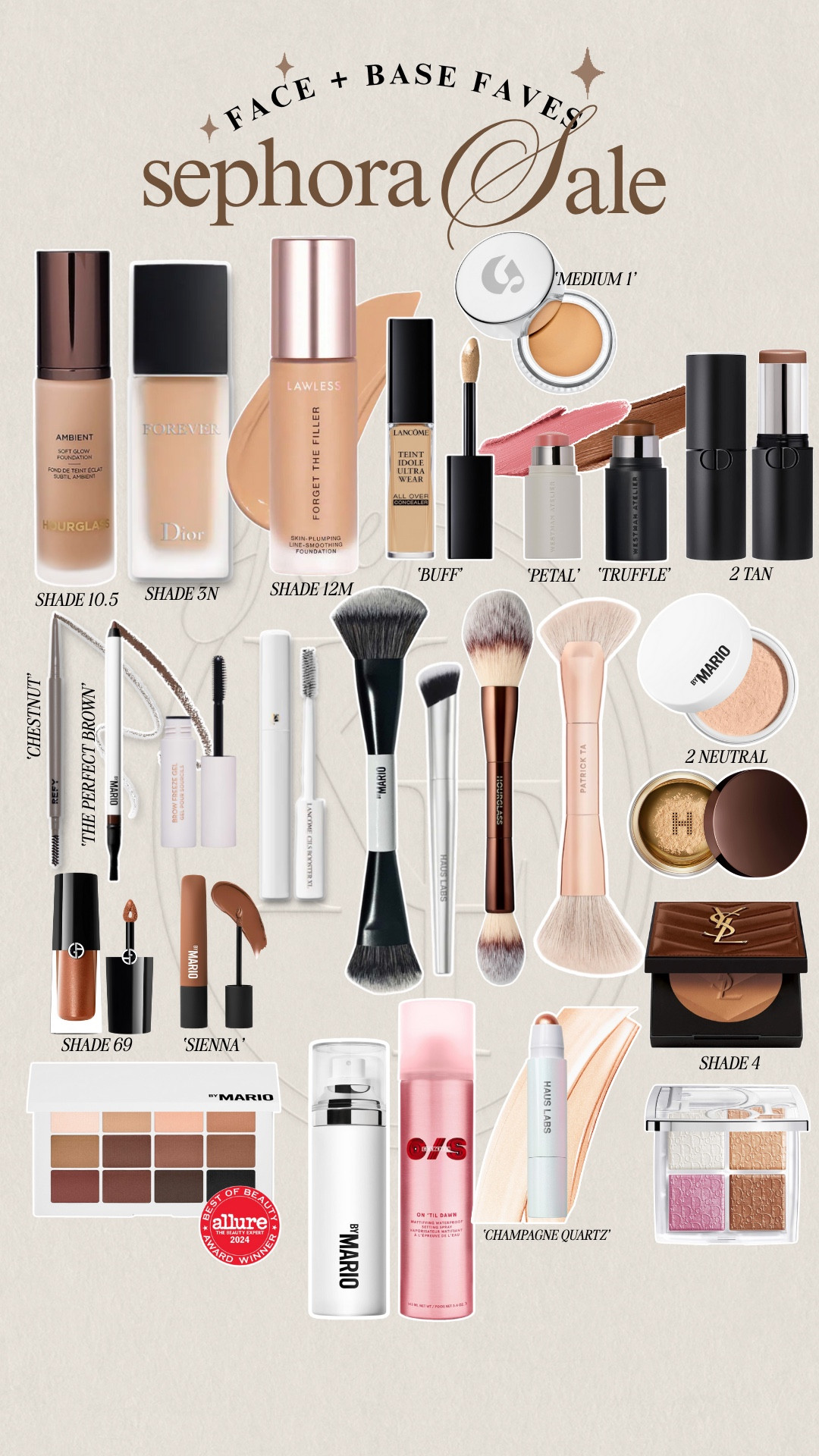 Favorite products from Sephora on sale right now! 

My favorites in bronzer, blush, acne safe foundation and concealers, brushes, highlighter, creamy lip liner, makeup brushes worth your money, setting power, eyeshadow and setting sprays!

#LTKSaleAlert #LTKBeauty #LTKGiftGuide