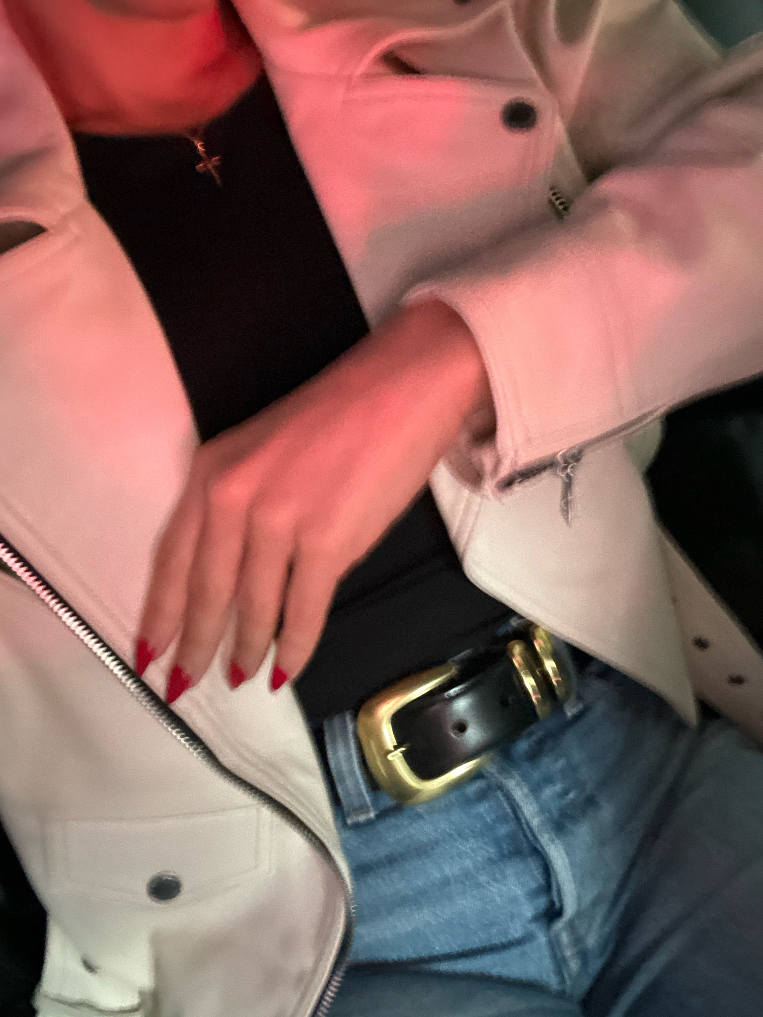 Aritzia black leather belt with gold brass buckle #fallfashion