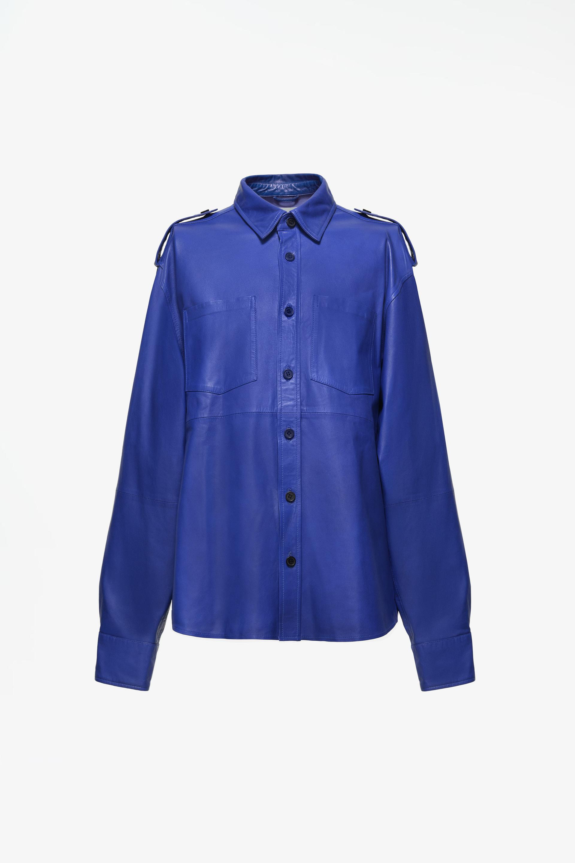 LIMITED EDITION RELAXED-FIT LEATHER SHIRT | Zara US
