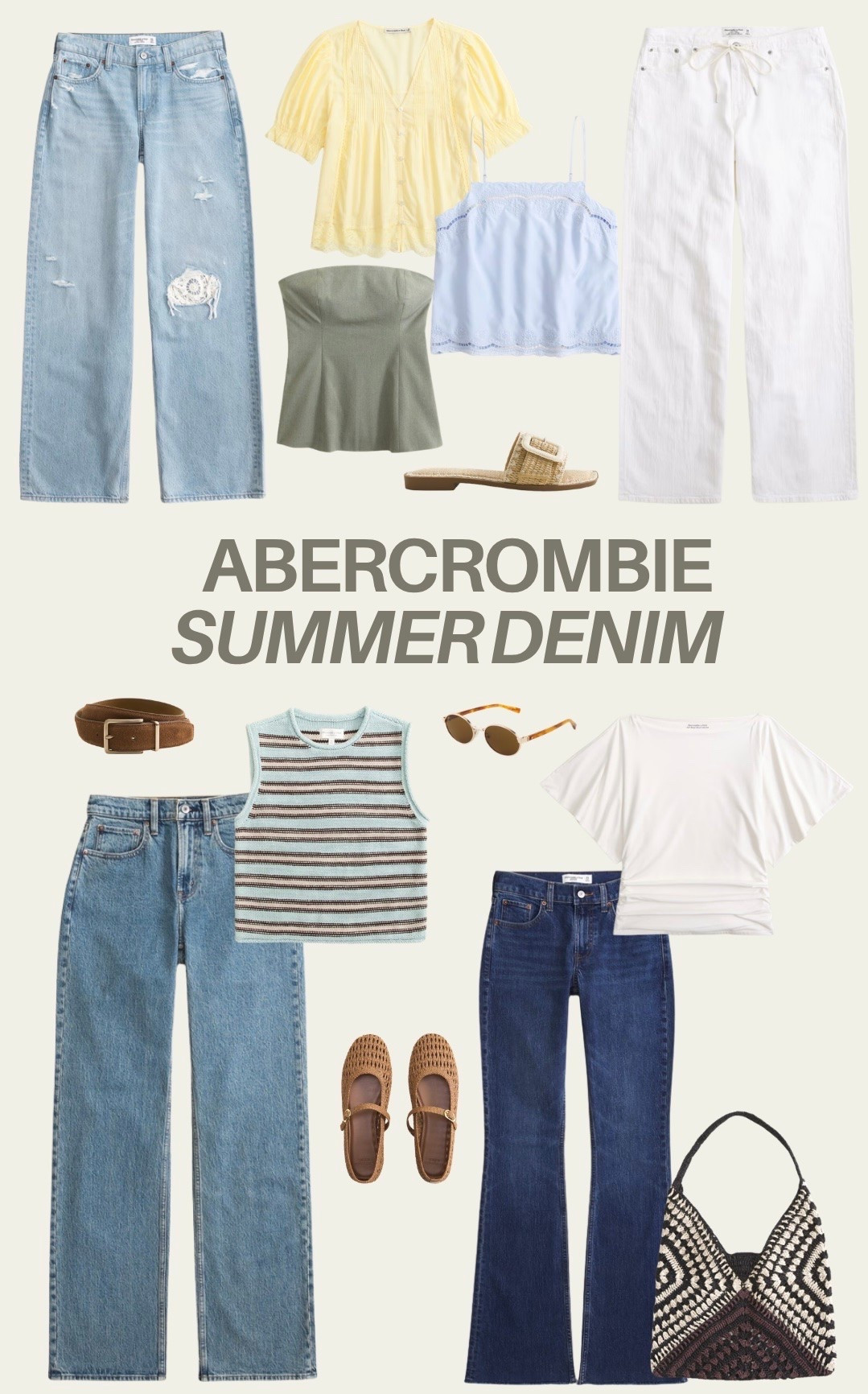 #abercrombiepartner ahhh my favorite place to shop 😍 @abercrombie the perfect denim that’ll work now i transition well into summer!