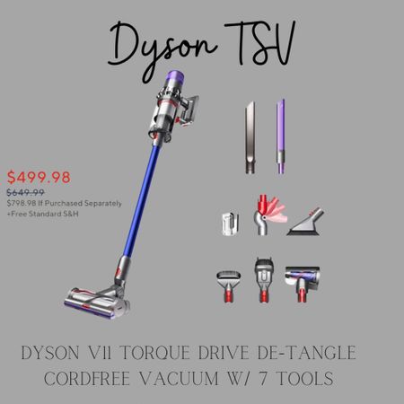 Sale Alert 🚨 
Shop my Dyson V11 Torque drive De Tangle cord free Vacuum with 7 tools 
On todays special value sale price! 


New customers can save more using the code LUCKYDAY $10 off $25 


@qvc #ad #loveqvc

#LTKhome #LTKSale #LTKsalealert