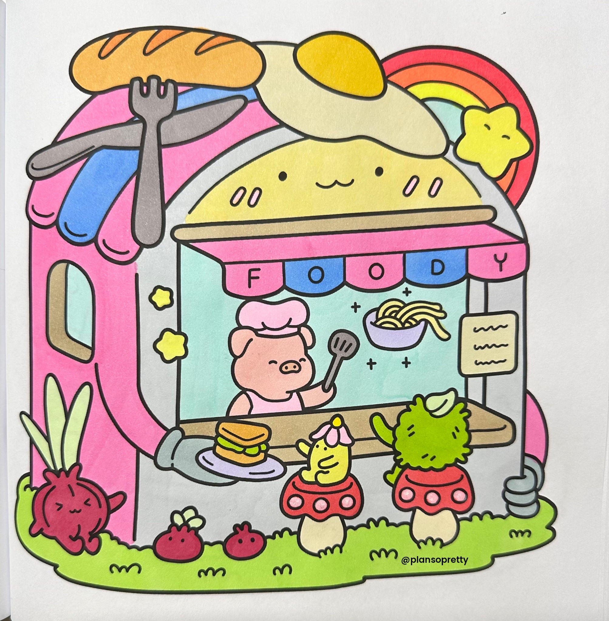 The Dreamy Friends stopped for lunch! This month’s theme is food! Yum yum 🍳 🥖 🍜 🥪 book linked in bio and stories! #cutecoloring #dreamyfriends #southernlotus #southernlotuscoloringbook #cozycoloring #cutecoloring #easycoloring #colouringcommunity #foodtruck #foodie #snacktime #worldofcolorists #adultcoloringbook

#LTKfoodie #LTKFindsUnder50 #LTKKids