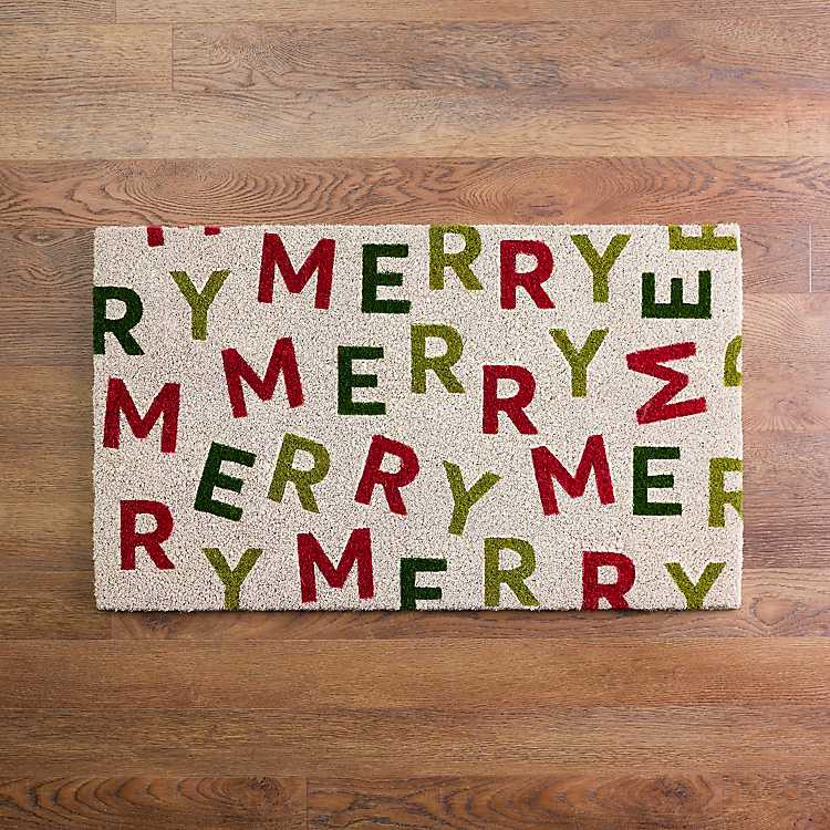 Merry Coir Christmas Doormat | Kirkland's Home