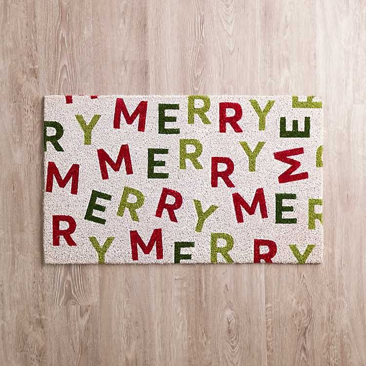 Merry Coir Christmas Doormat | Kirkland's Home