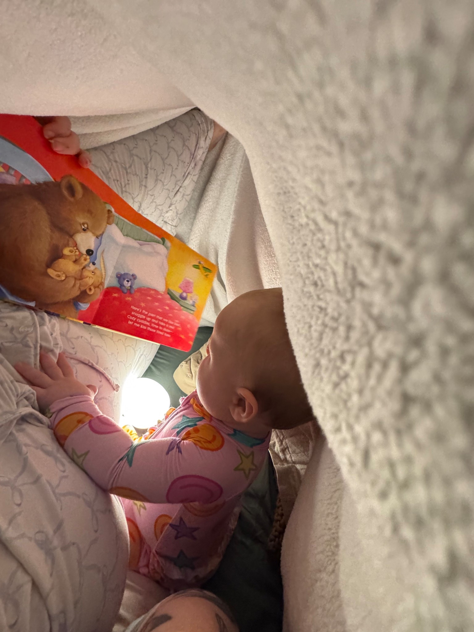 Reading our bedtime book under the covers 🥹

#LTKBaby