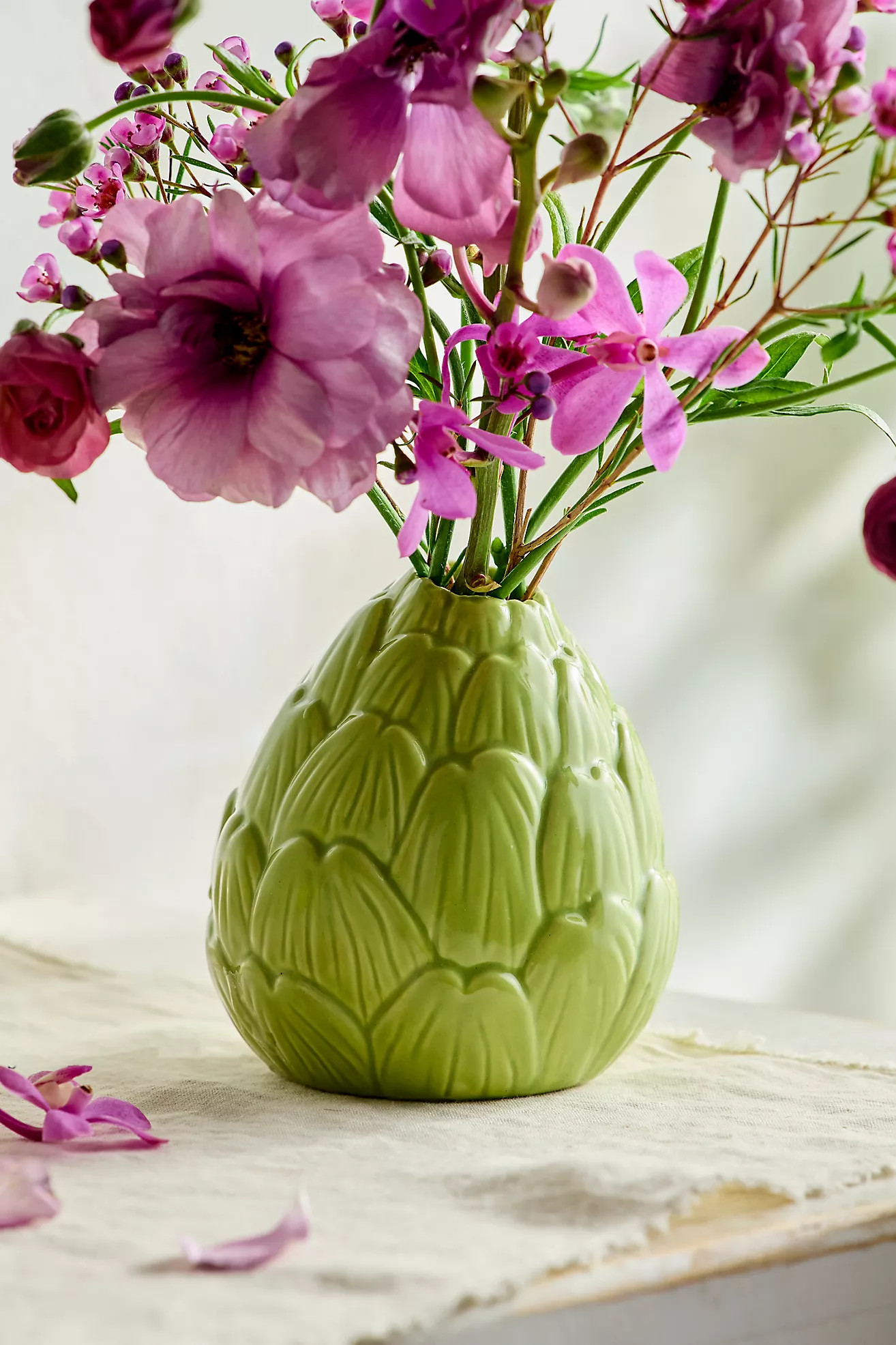 Artichoke Porcelain Vase | Anthropologie (US)