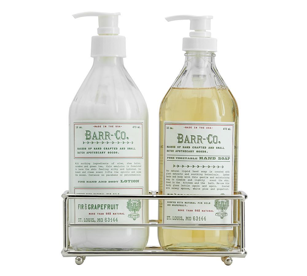 Barr-Co Fir + Grapefruit Soap & Lotion Caddy Set | Pottery Barn (US)