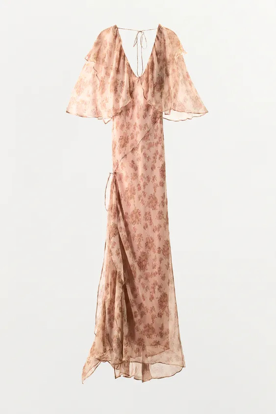 FLORAL PRINT RUFFLE DRESS | Zara US