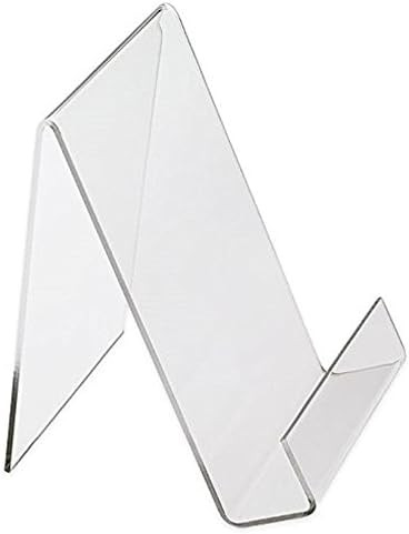 Dazzling Displays Book Easel 8.5 by 11 Slant Back with Lip Paper Stand, Clear Tablet Holder, Thic... | Amazon (US)