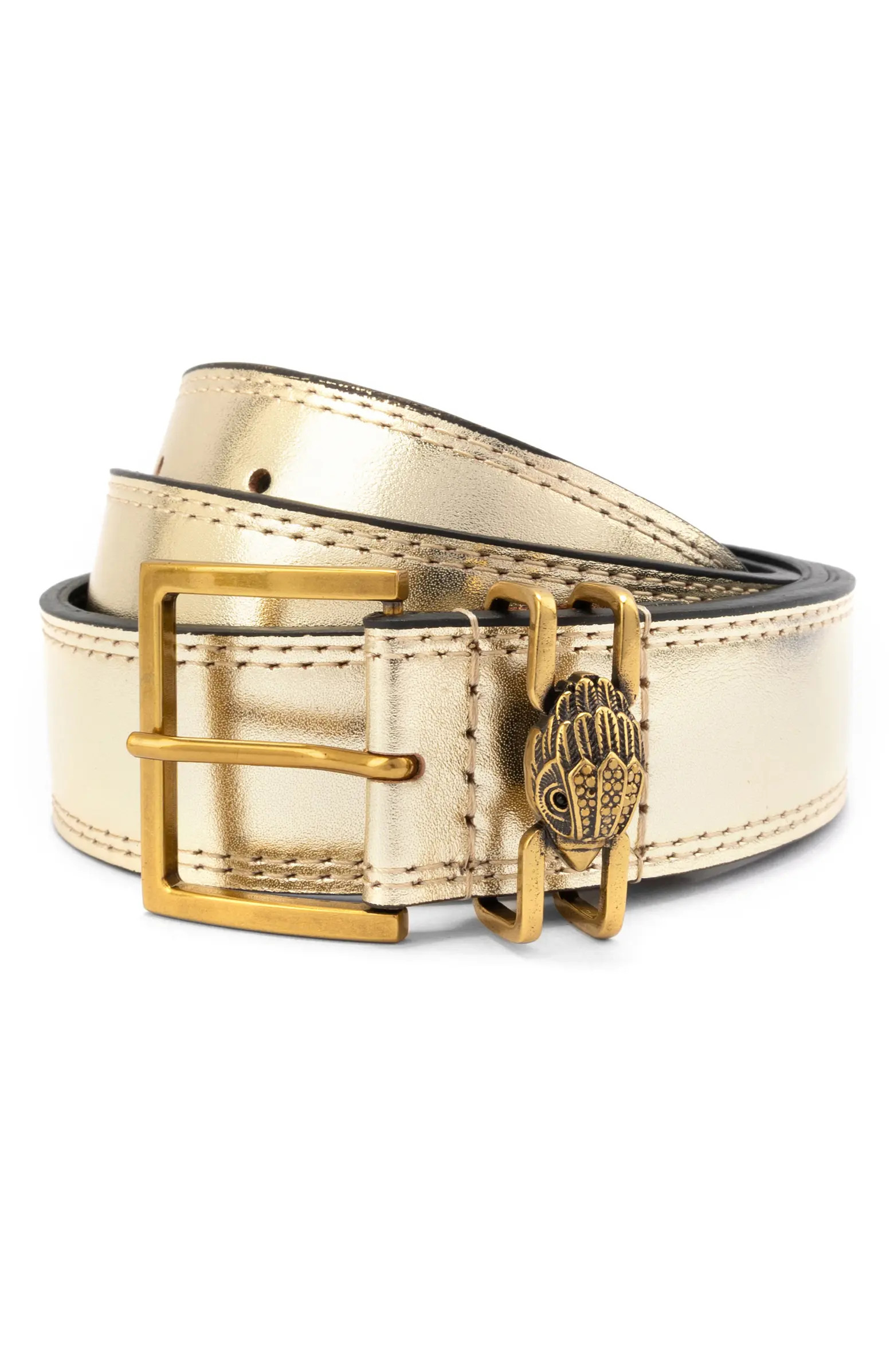 Shoreditch Metallic Leather Belt | Nordstrom