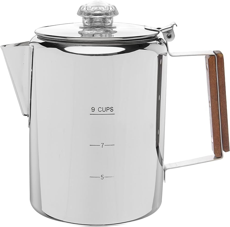 COLETTI Bozeman Percolator Coffee Pot — NO Aluminum or Plastic [9 cup] | Amazon (US)