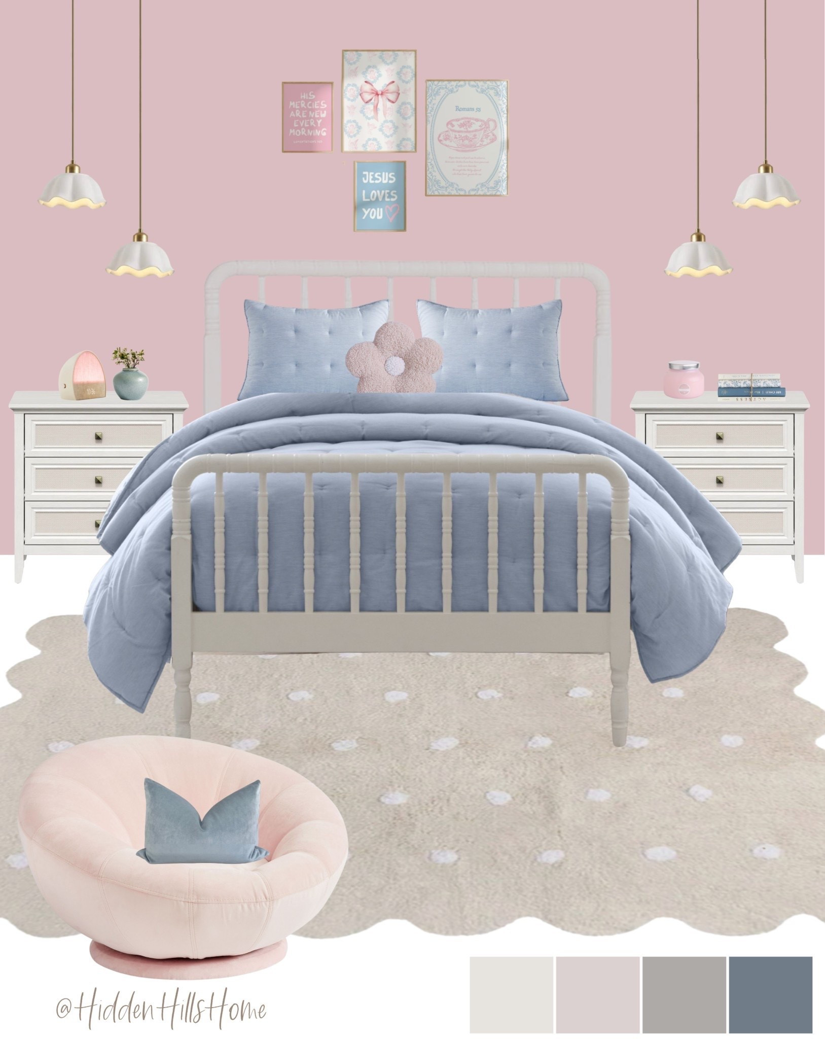 Girls bedroom decor mood board, cute girls room decor ideas, teen girls room design, girls bedroom inspiration, home decor #girlsroom

#LTKHome #LTKSaleAlert #LTKKids