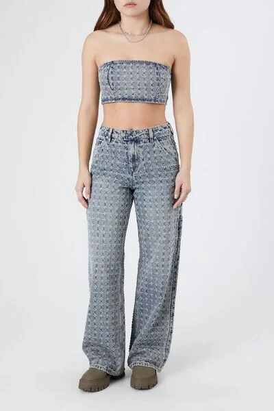 Carpenter High-Rise Straight Jeans | Forever 21
