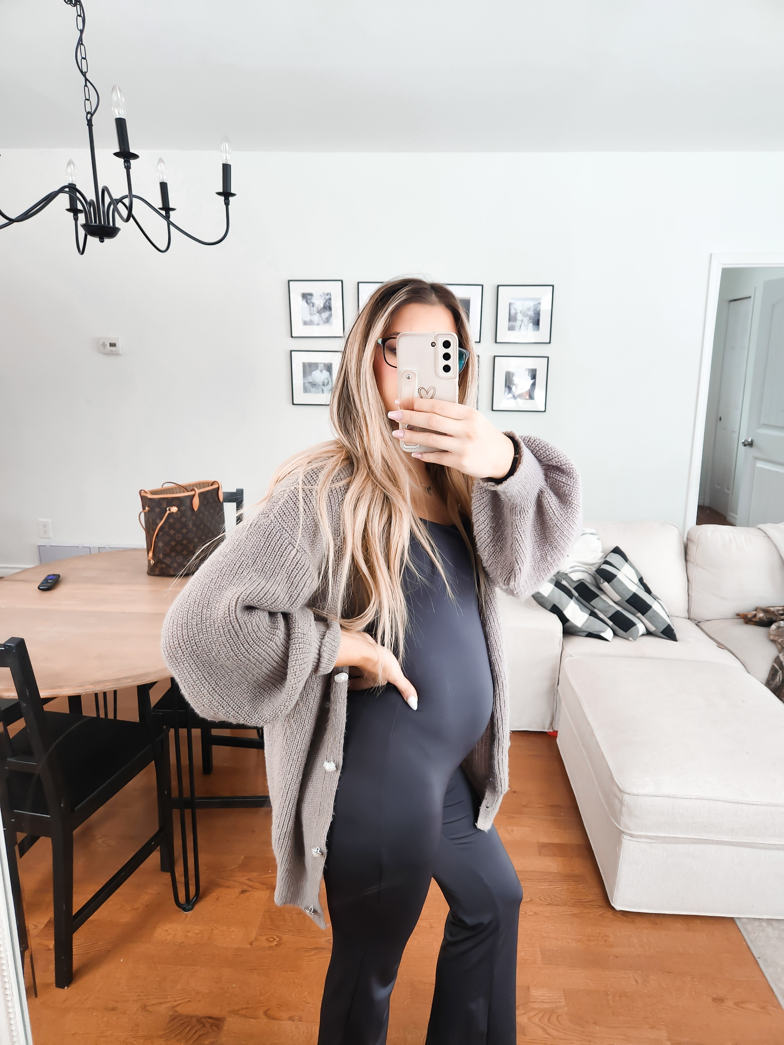 Jumpsuit (bump friendly) and cozy cardigan

#LTKwinter #LTKcanada #LTKmaternity