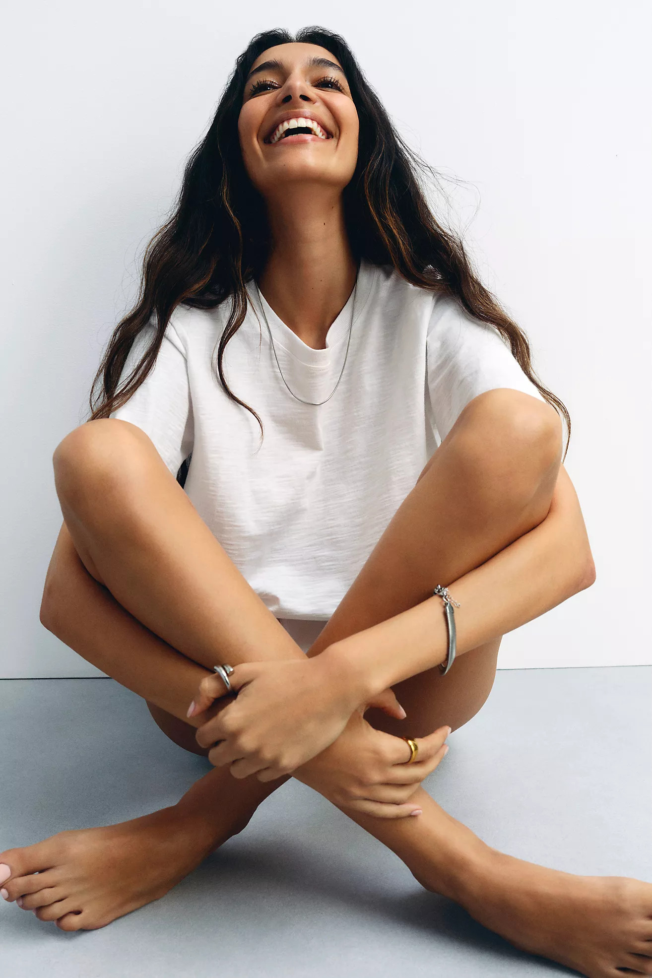 The Corey Short-Sleeve Boxy Tee by Maeve | Anthropologie (US)