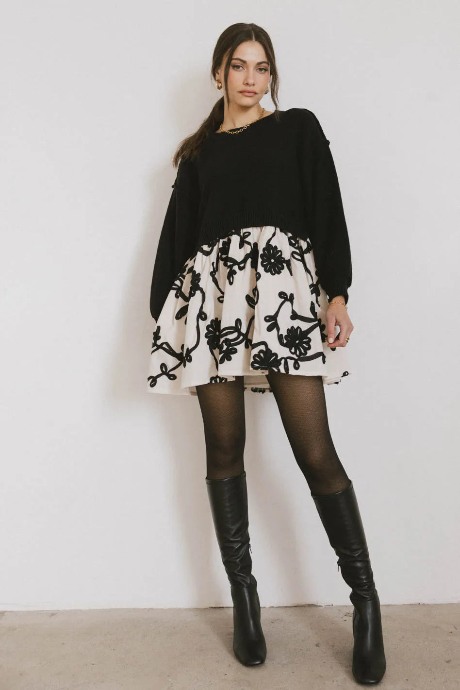 Petra Floral Sweater Dress | Böhme US