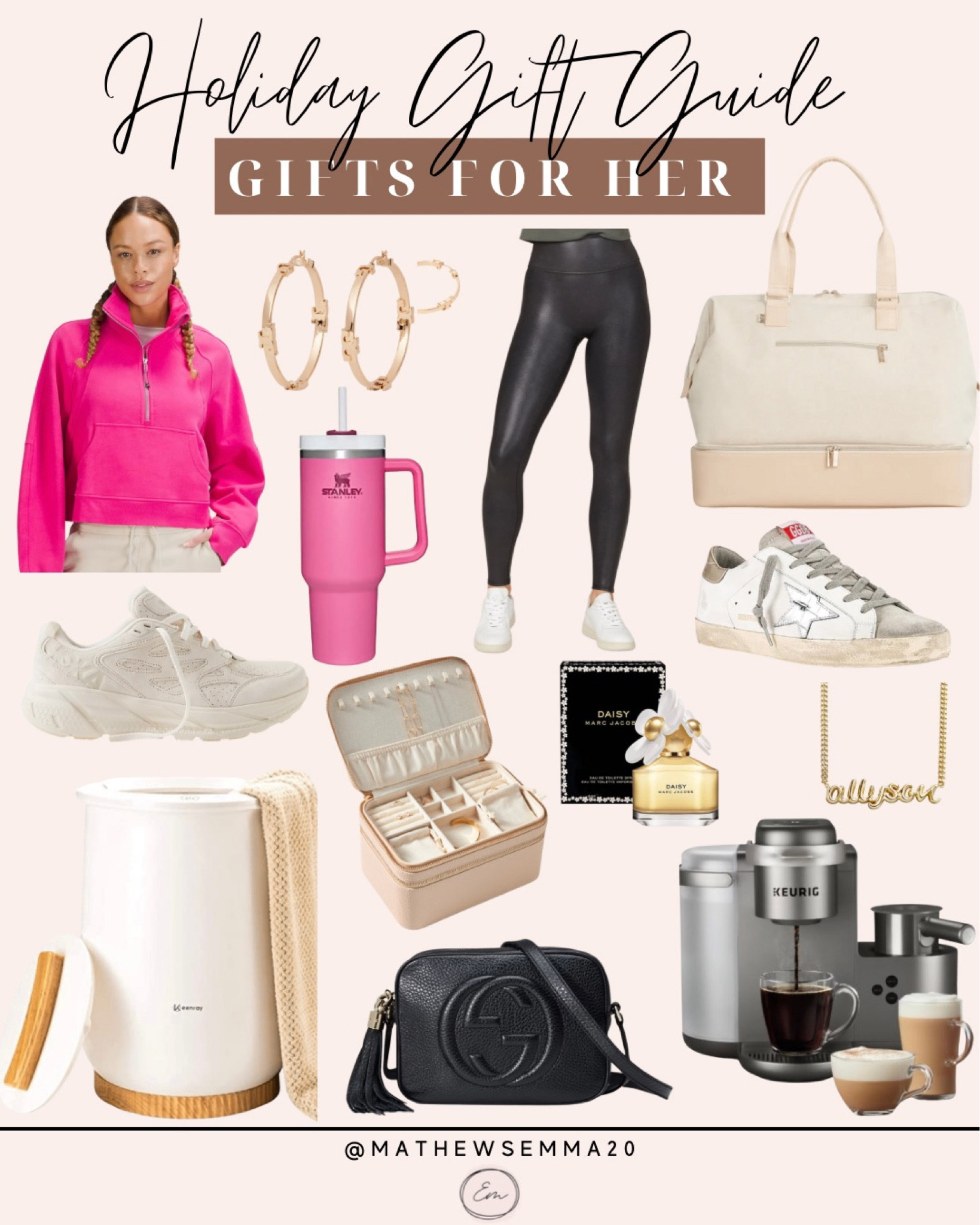 Gift guide for her
Gifts for her
Holiday
Gifts
Towel warmer
Purse
Black purse
Leggings
Faux leather
Shoes
Lululemon
Stanley
Spanx
Beis
Golden goose
Keurig 
For the home
Scuba
Loungewear
Hoop earrings

#LTKHoliday #LTKCyberweek #LTKGiftGuide