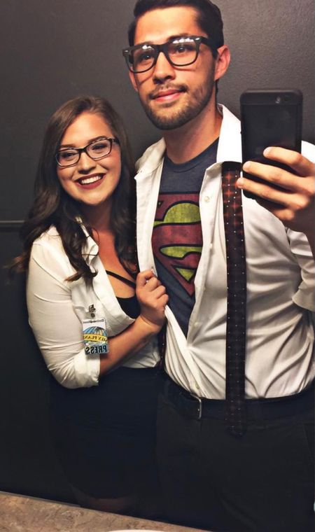 Couples Costume Inspo: Clark Kent & Lois Lane Superhero🦸🏻‍♂️💼 
#amazonfinds #halloween #halloweencostumes #adultcostumes #superman #clarkkent #loislane #glasses #skirt #buttonup #blouse #tie #businesscasual #costumekit #diycostume #costumeideas #couplescostume

#LTKstyletip #LTKSeasonal #LTKHalloween