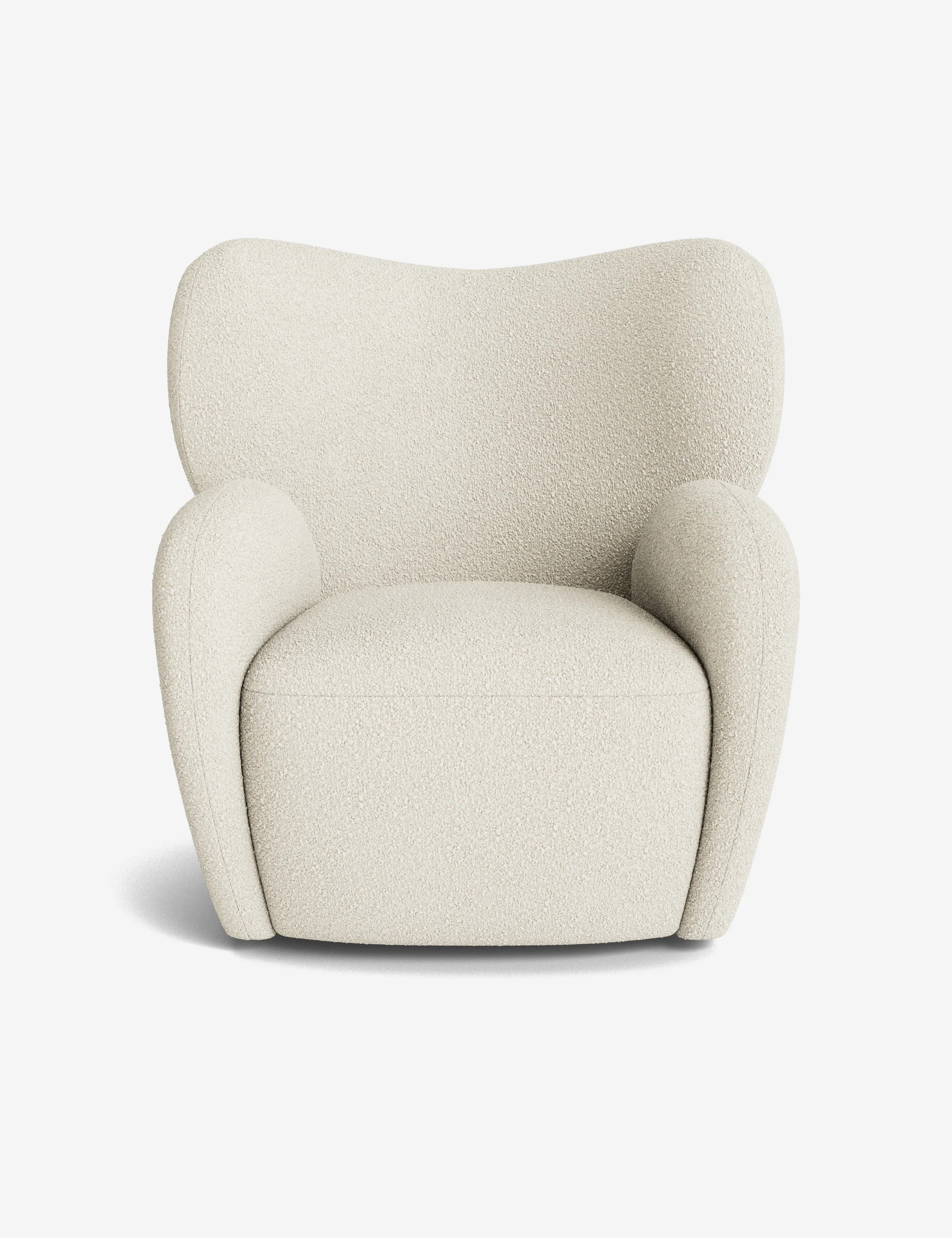 Ovid Swivel Chair by Aimee Song, Cotton Luxe Boucle | Lulu and Georgia 