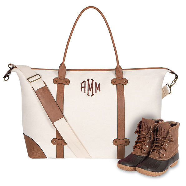 Monogrammed Vintage Weekender | Marleylilly